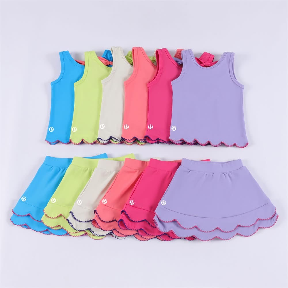 Lu Scalloped Skort Sets