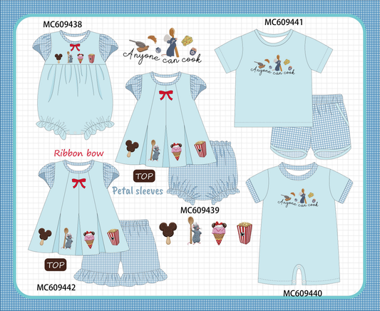 PO104 Blue anyone can cook embroidery collection