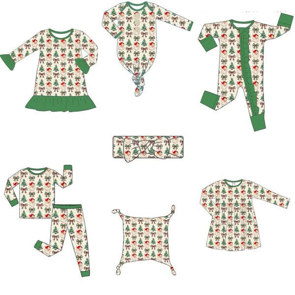 Santa Bow Bamboo