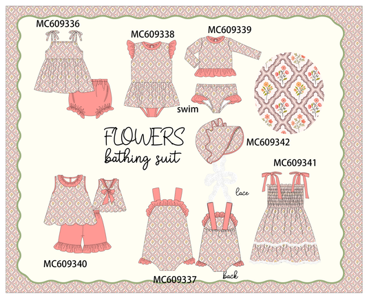 PO104 Coral floral print collection