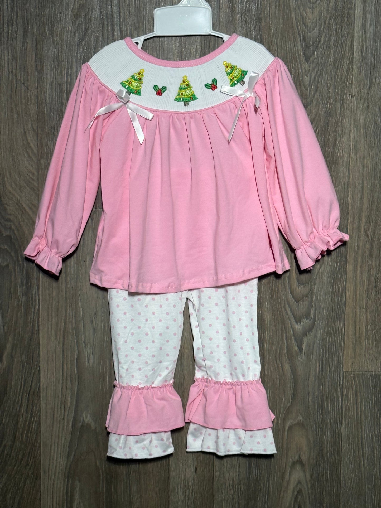 Christmas Tree Trio Smocked