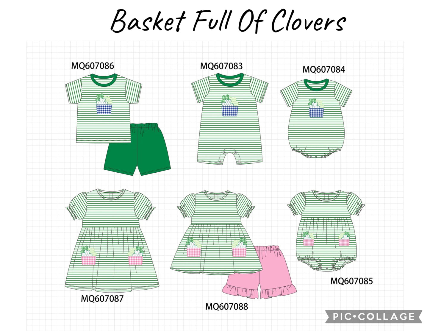 Basket Full of Clovers PO100