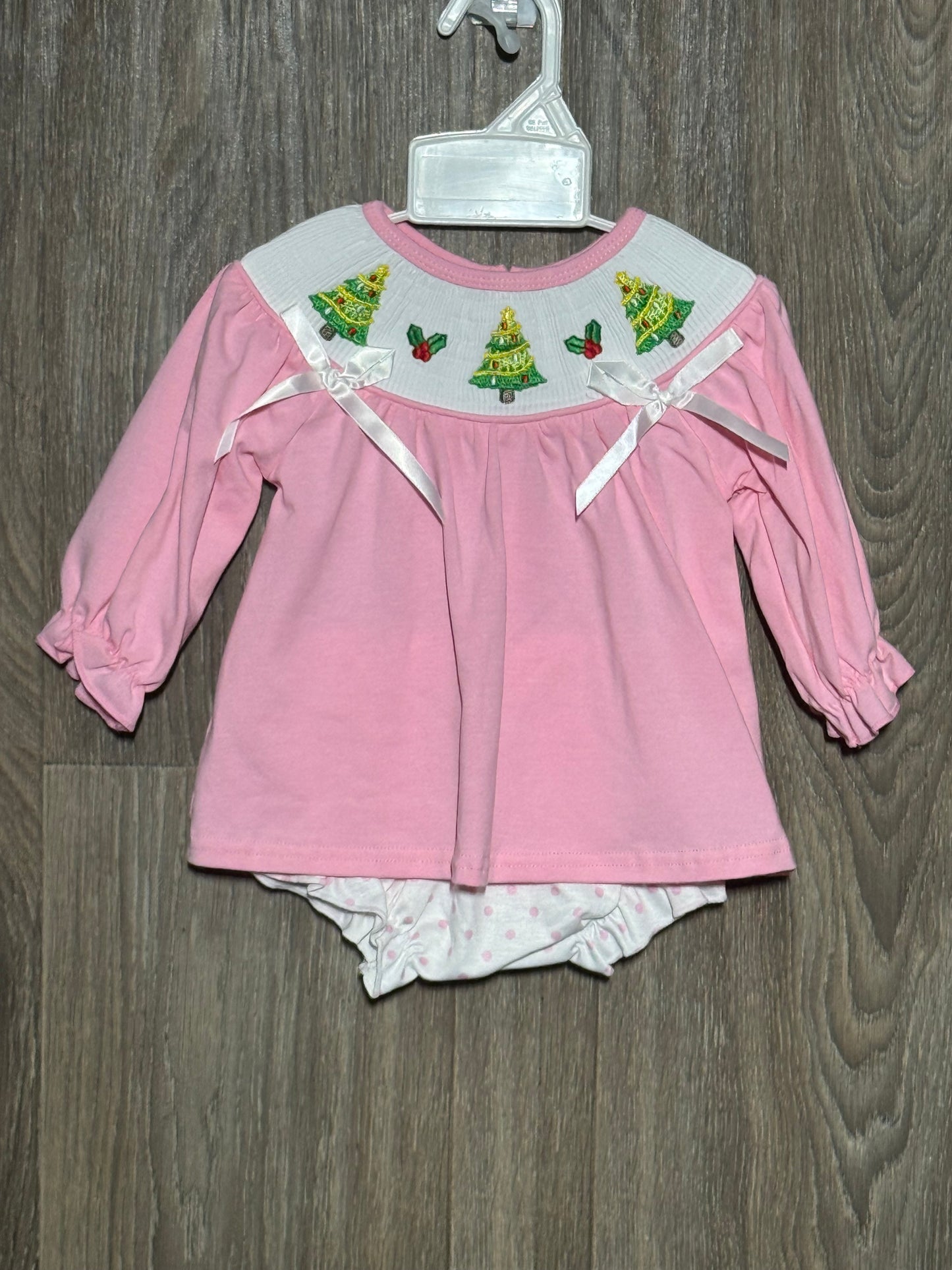 Christmas Tree Trio Smocked