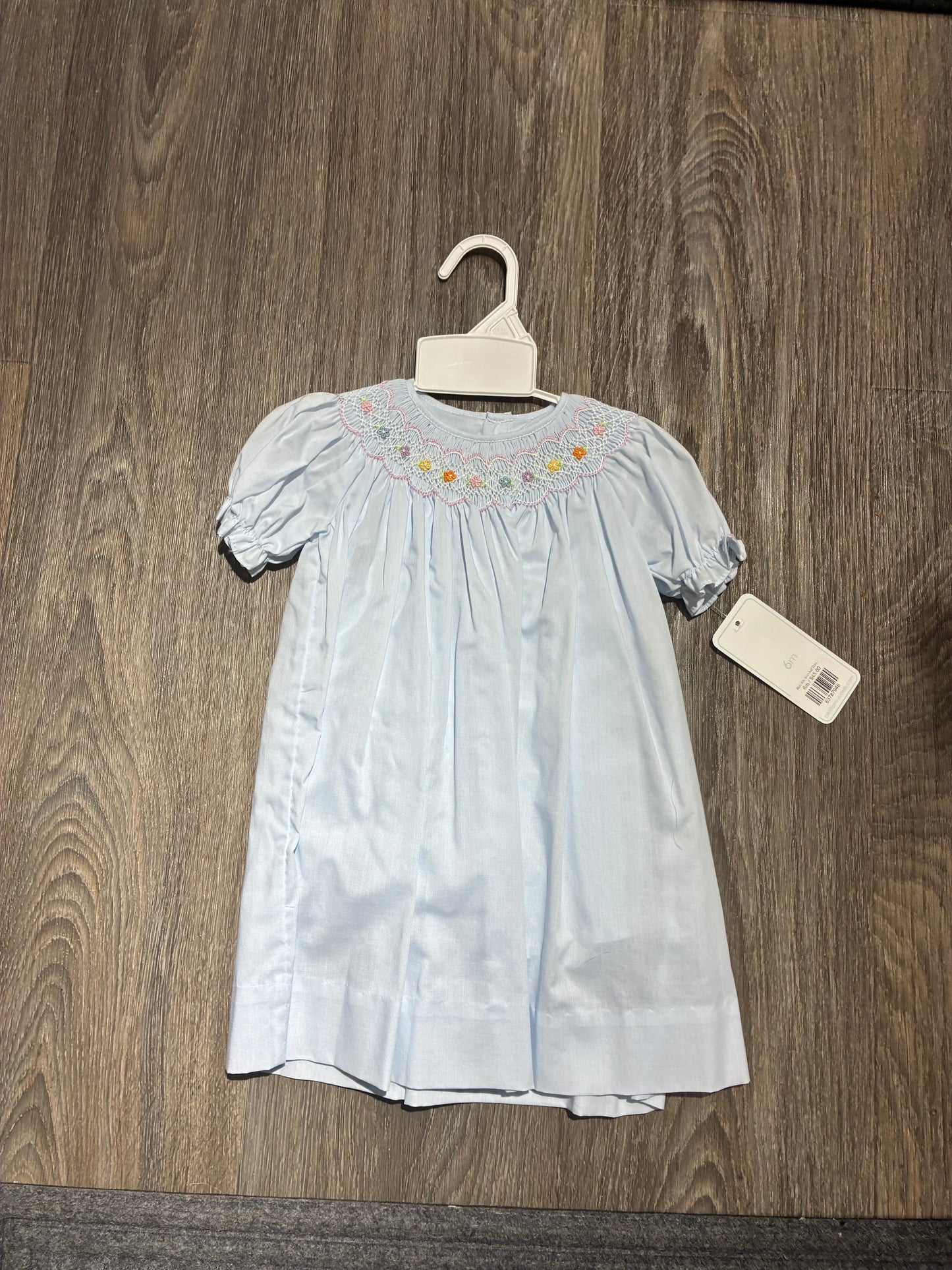 Petit Ami Smocked Dress w/Flowers