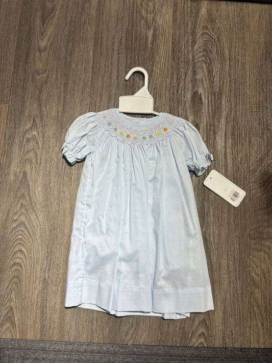 Petit Ami Smocked Dress w/Flowers