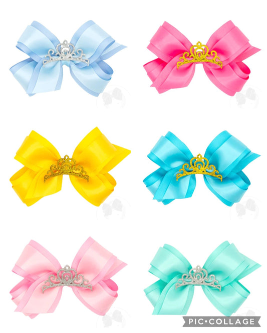 Wee Ones Princess Crown Bows