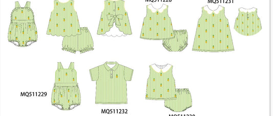 Pineapple Seersucker (Black Friday)