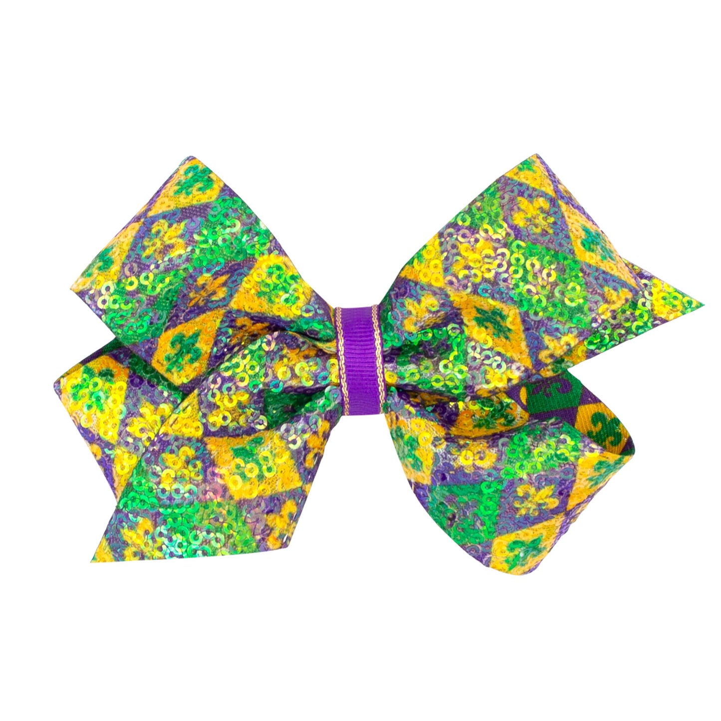 Wee Ones Mardi Gras Bows