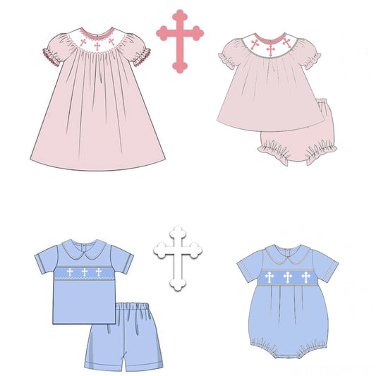 Cross (smocked)