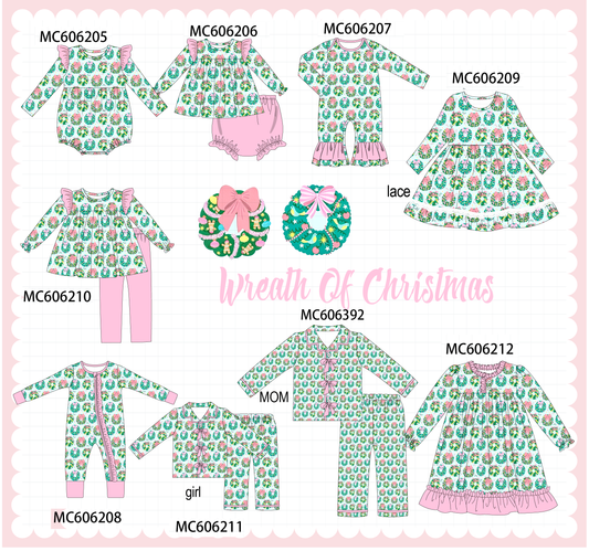 PO95 Green christmas wreath print collection