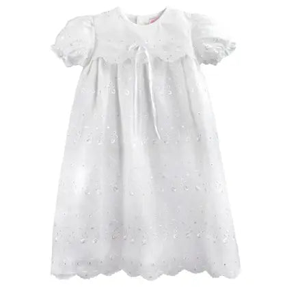 Petit Ami  Eyelet Lace Christening Gown