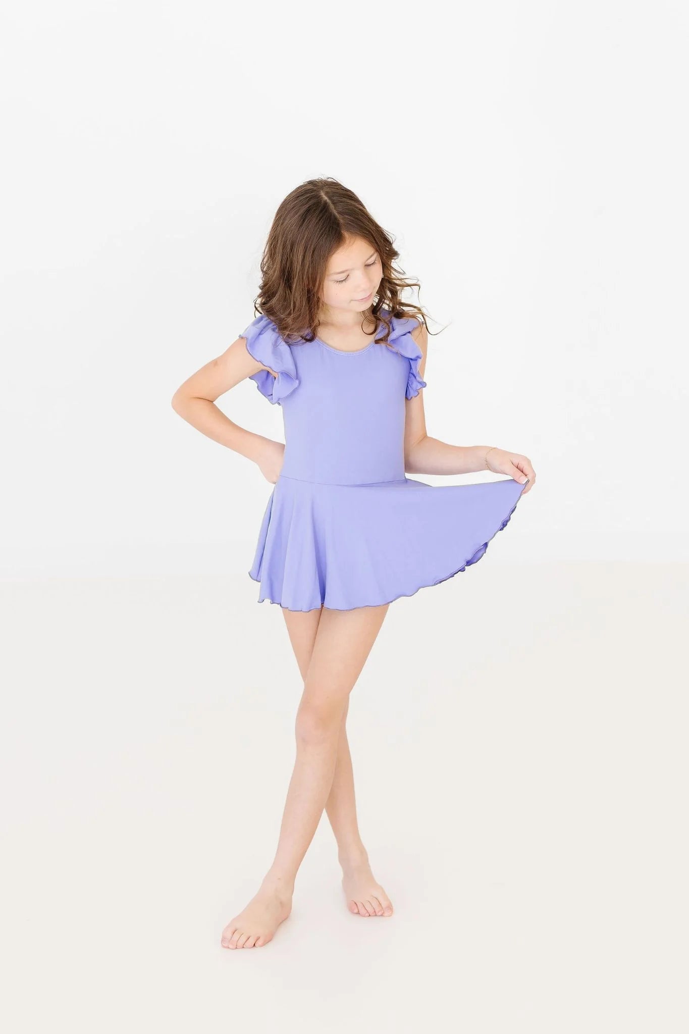 Mila & Rose Periwinkle Twirl Leotard