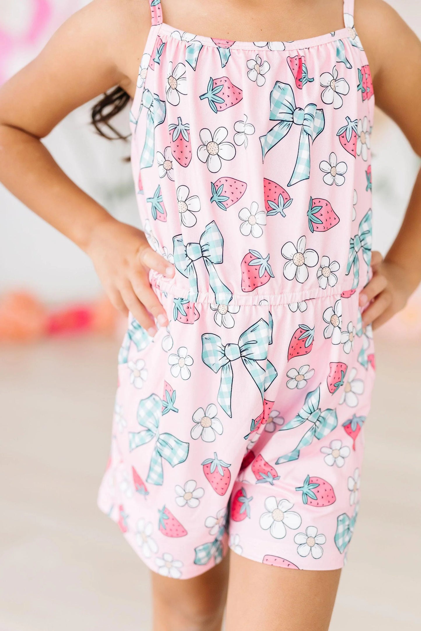 Mila & Rose Berry Picnic Romper