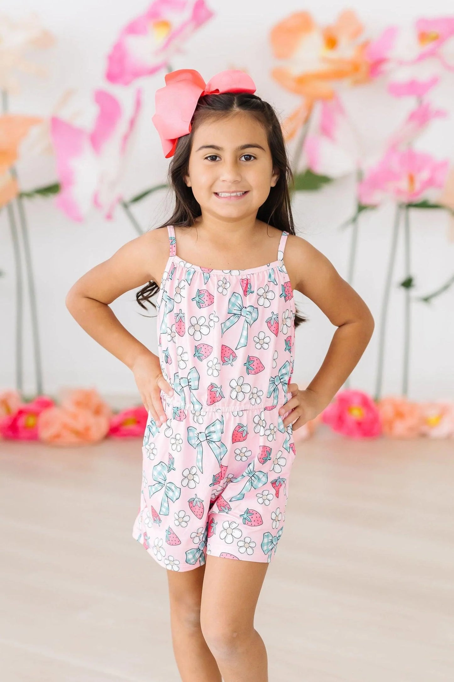 Mila & Rose Berry Picnic Romper