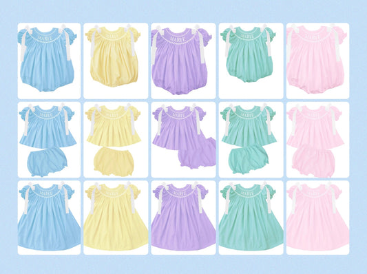 Pastel Girl Name Smocks #2