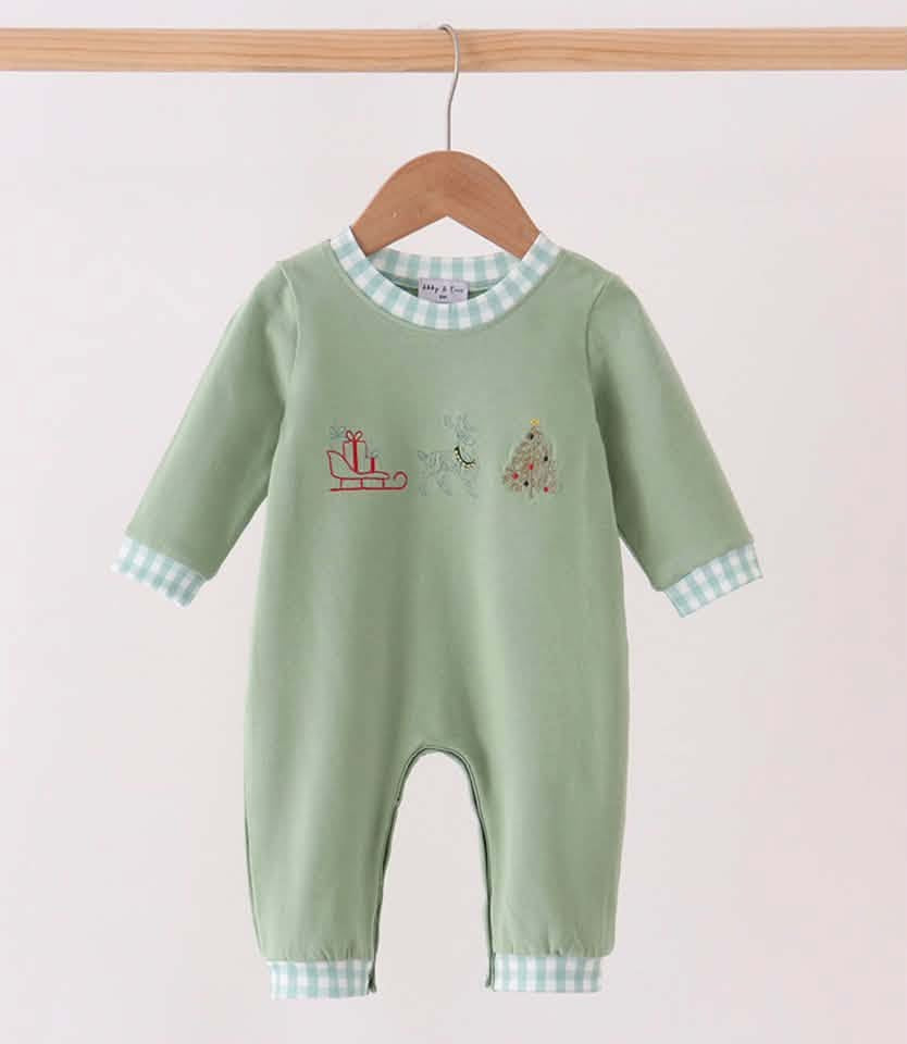 PO92 Pink&sage christmas embroidery collection
