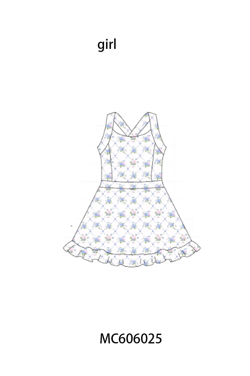 PO95 Blue floral print mom&me active collection 2