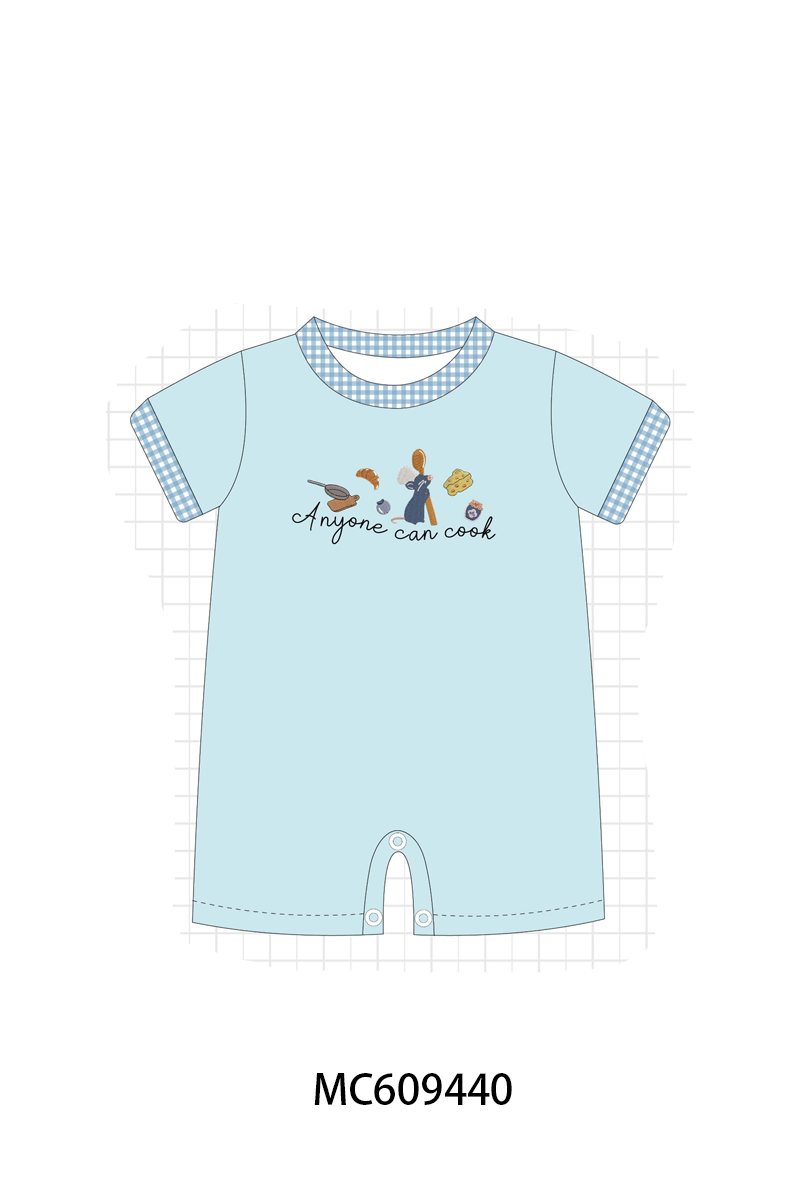 PO104 Blue anyone can cook embroidery collection