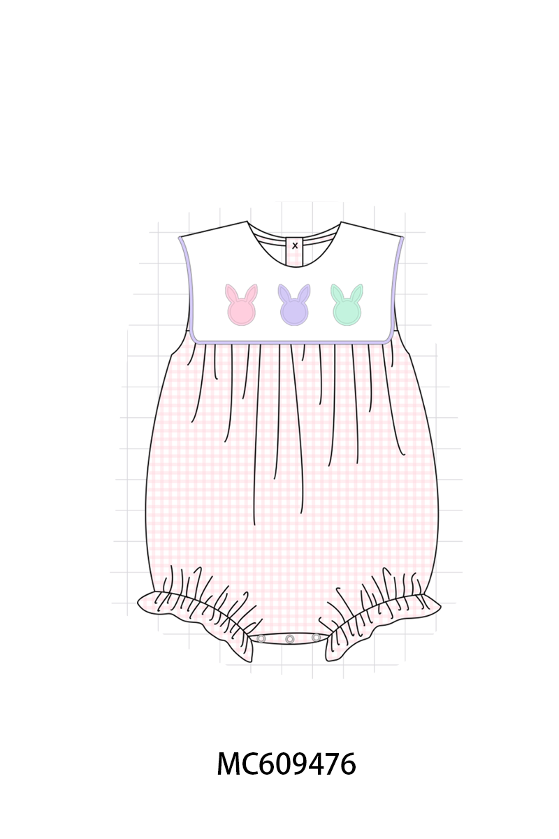PO104 Purple easter bunny embroidery collection