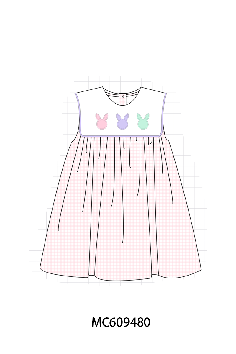 PO104 Purple easter bunny embroidery collection