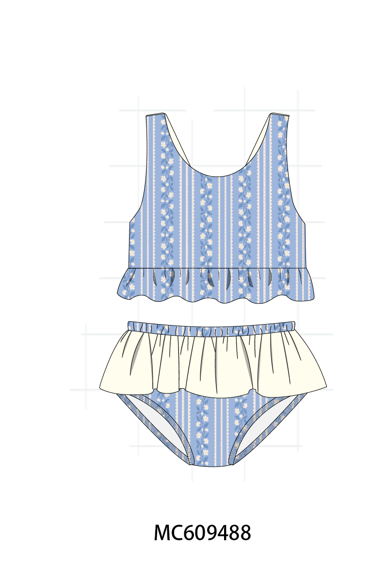 PO104 Blue floral smocked collection 2