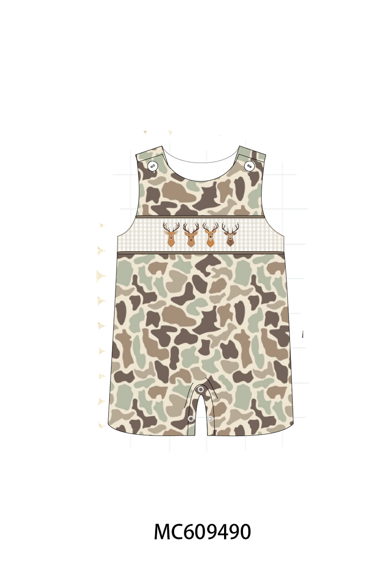 PO104 Camouflage deer embroidery collection
