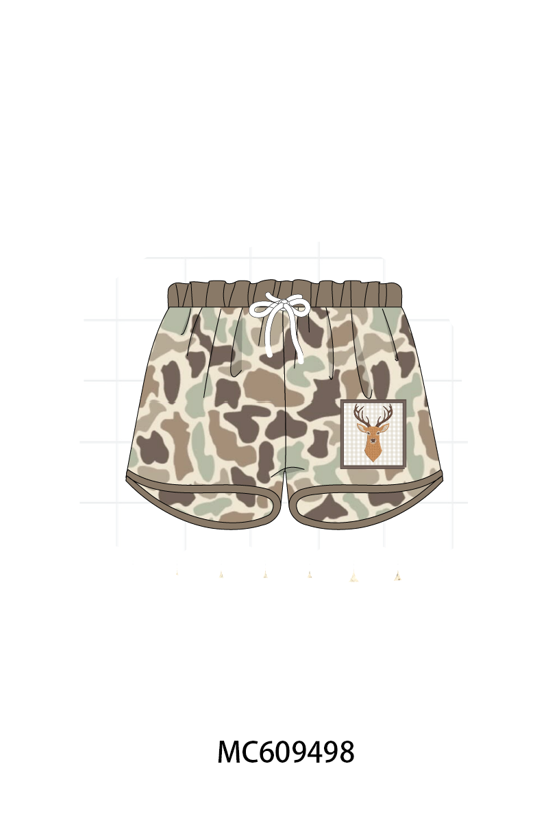 PO104 Camouflage deer embroidery collection