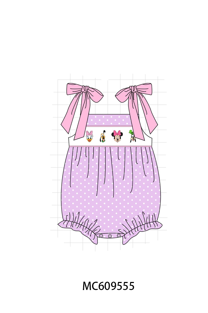 PO104 Pink&blue character embroidery collection