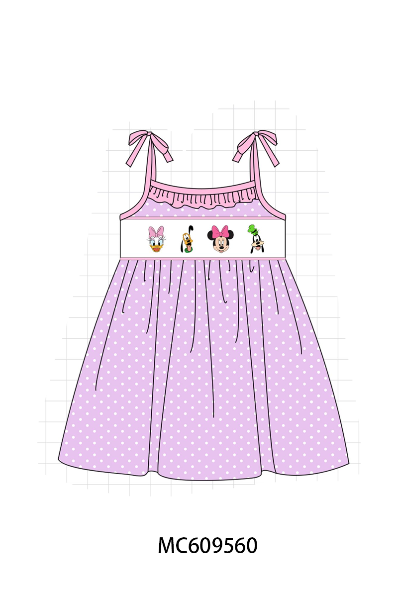 PO104 Pink&blue character embroidery collection