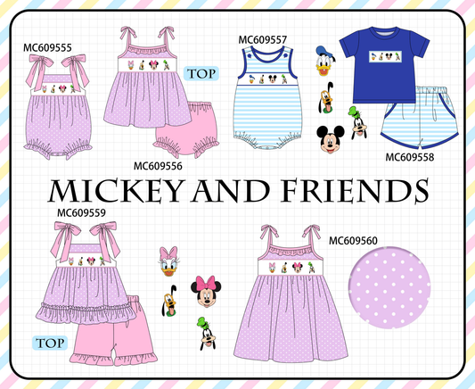 PO104 Pink&blue character embroidery collection